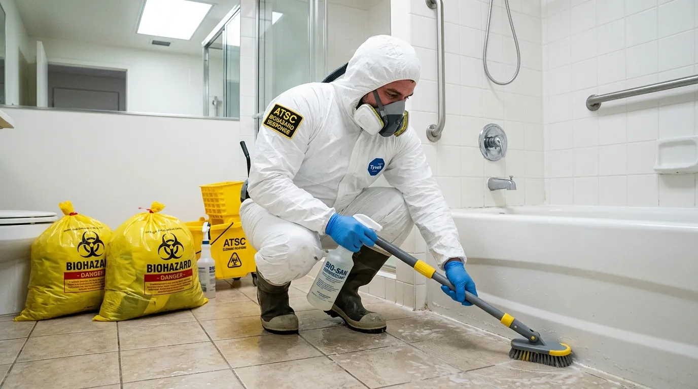 Decontamination equipment deployed for Blood Cleanup in Patchogue